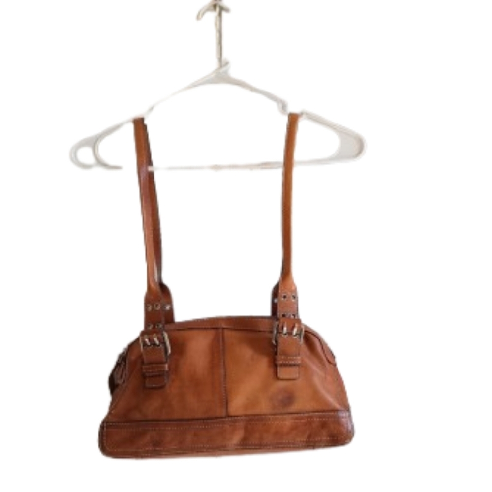 Fossil Medium Leather Shoulder Bag with Reversible Straps — Tan - Picture 3 of 14